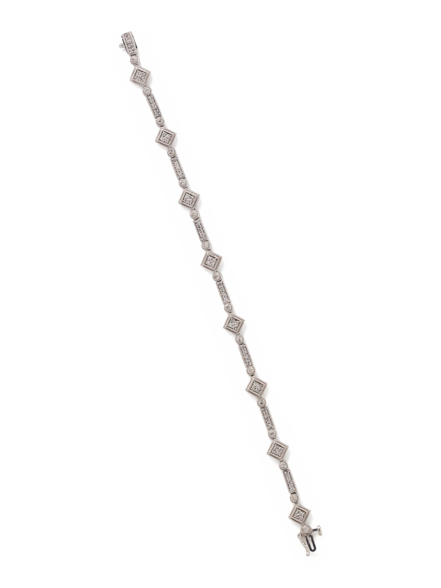 WHITE GOLD AND DIAMOND BRACELET