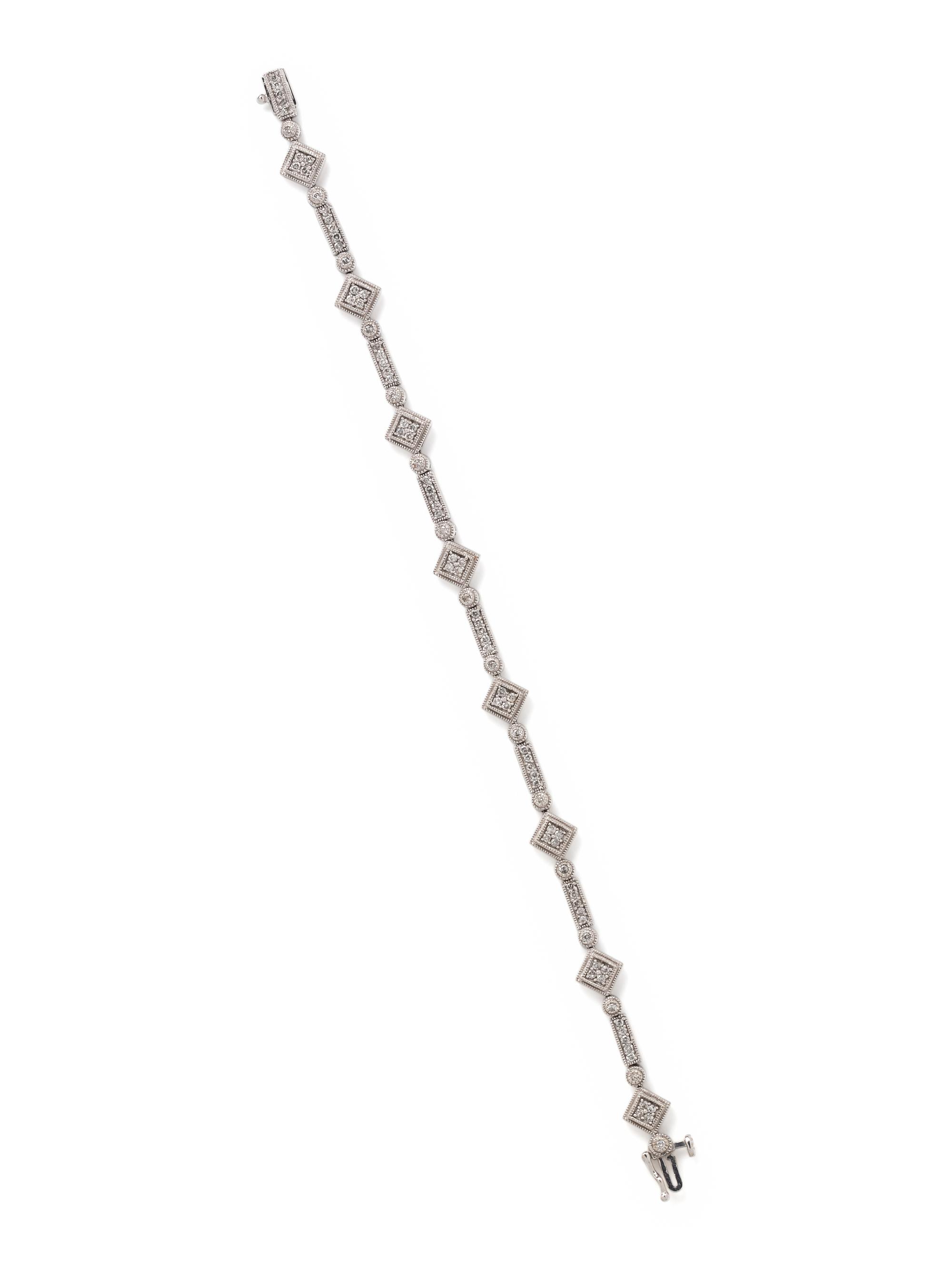 WHITE GOLD AND DIAMOND BRACELET