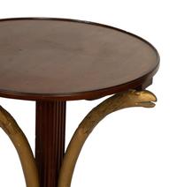 An Empire Style Parcel Gilt Mahogany Side Table