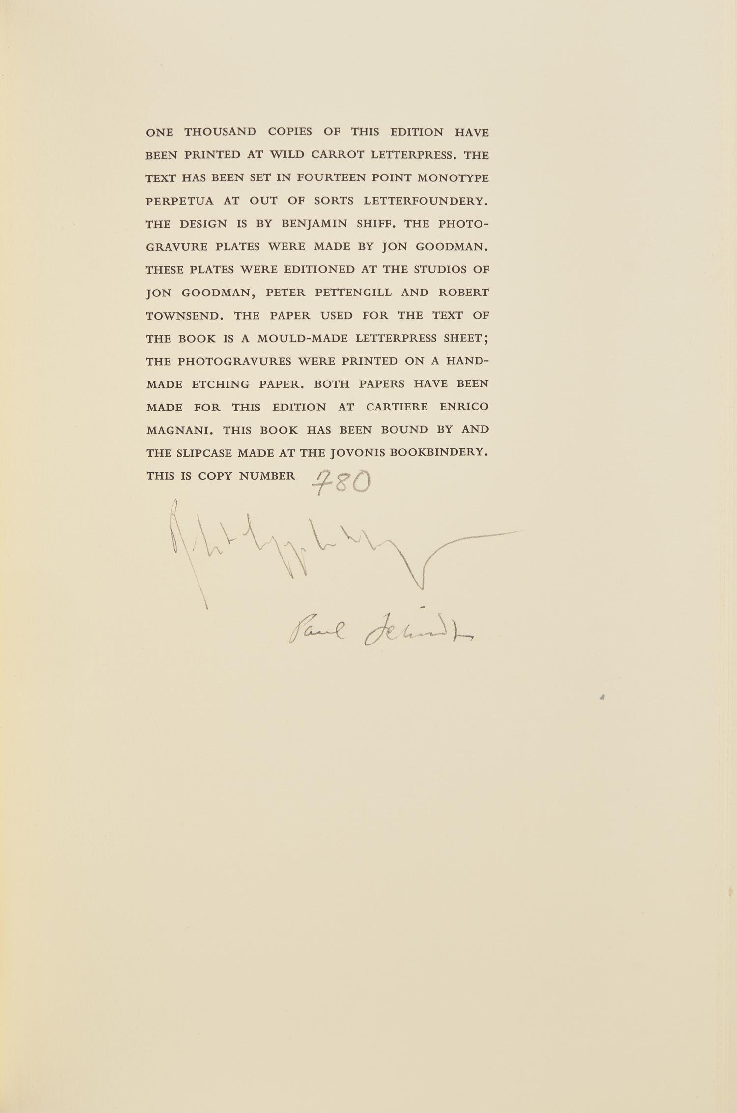 [LIMITED EDITIONS CLUB]. RIMBAUD, Arthur (1854-1891). A Season in Hell. Translated by Paul Schmidt. [New York:] The Limited Editions Club, [1986].