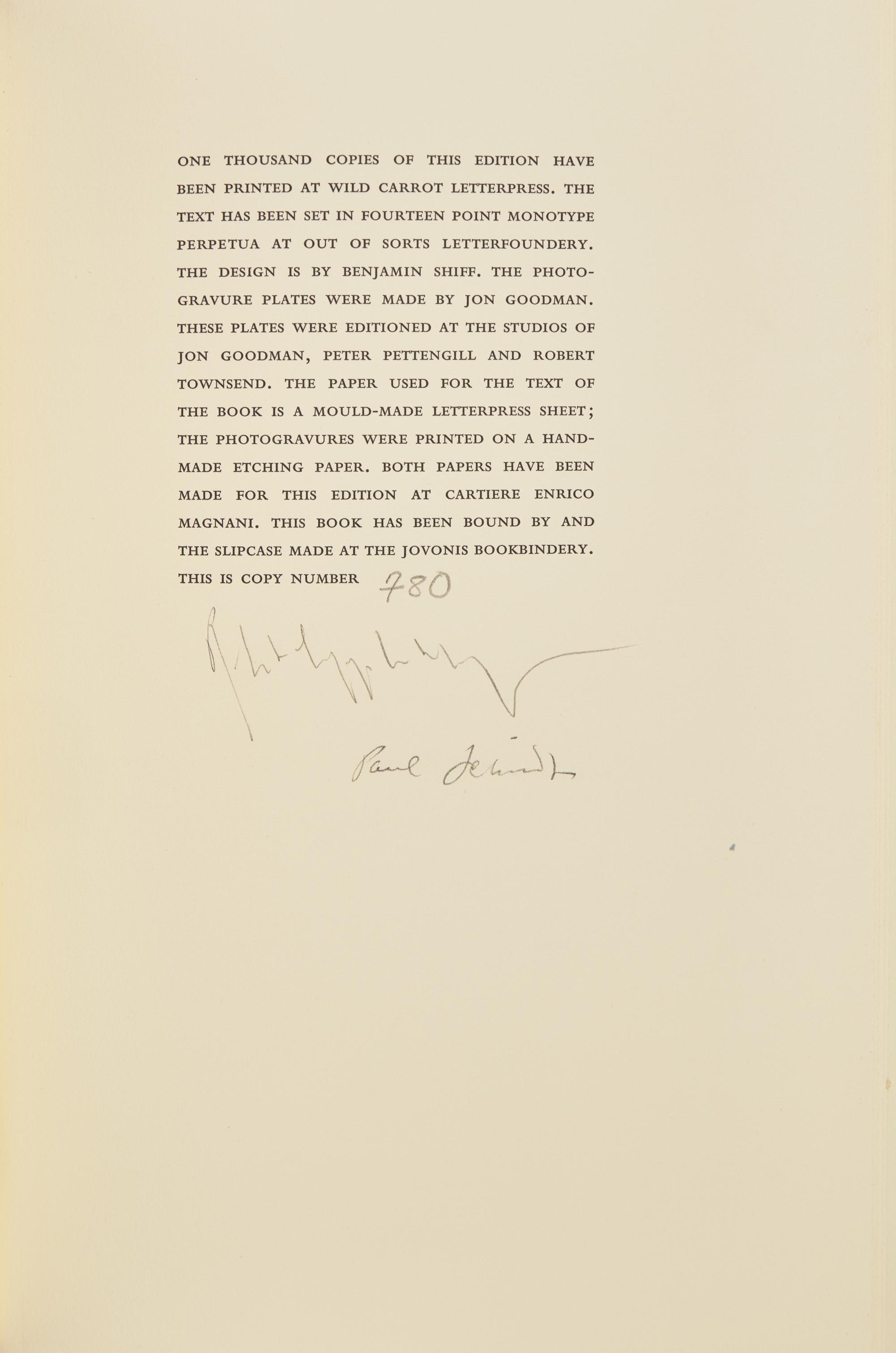 [LIMITED EDITIONS CLUB]. RIMBAUD, Arthur (1854-1891). A Season in Hell. Translated by Paul Schmidt. [New York:] The Limited Editions Club, [1986].