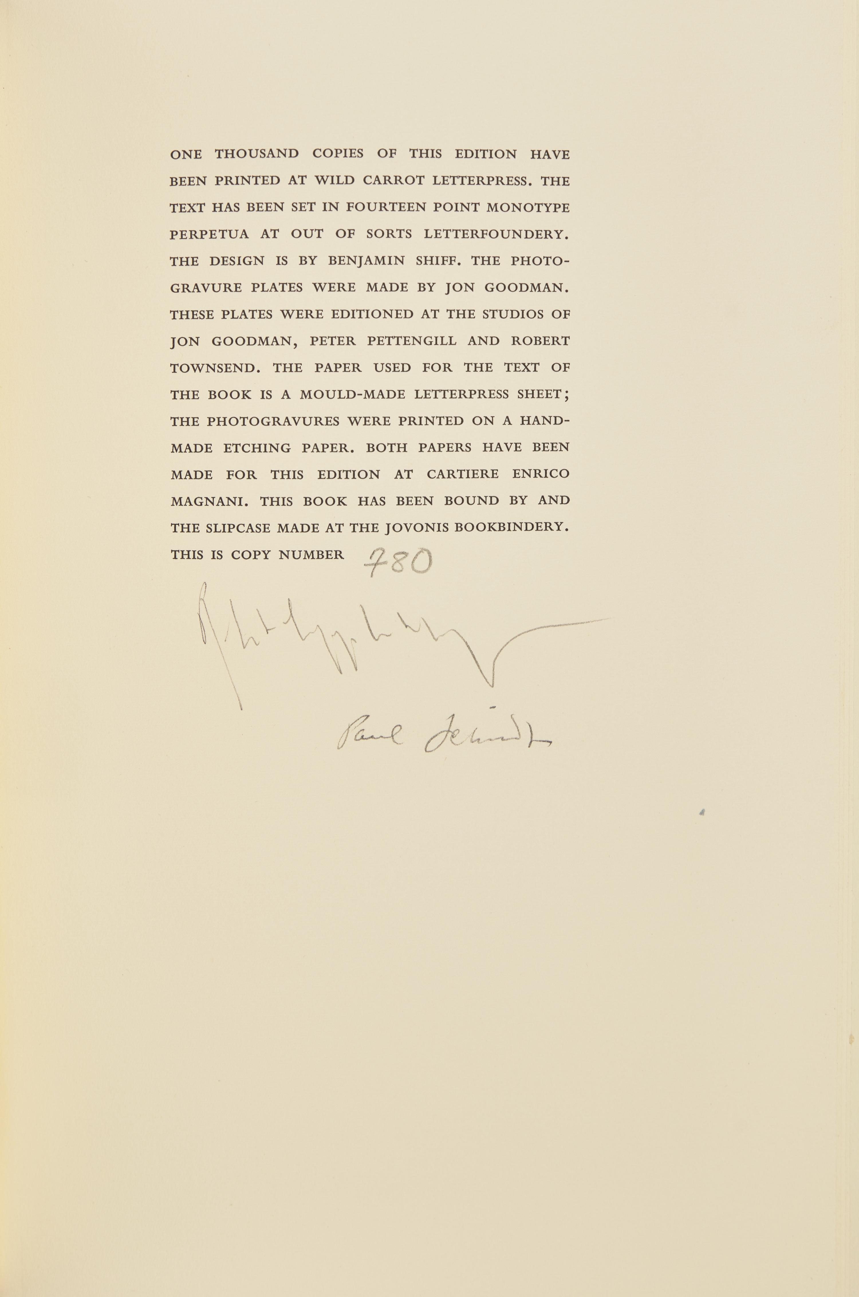 [LIMITED EDITIONS CLUB]. RIMBAUD, Arthur (1854-1891). A Season in Hell. Translated by Paul Schmidt. [New York:] The Limited Editions Club, [1986].