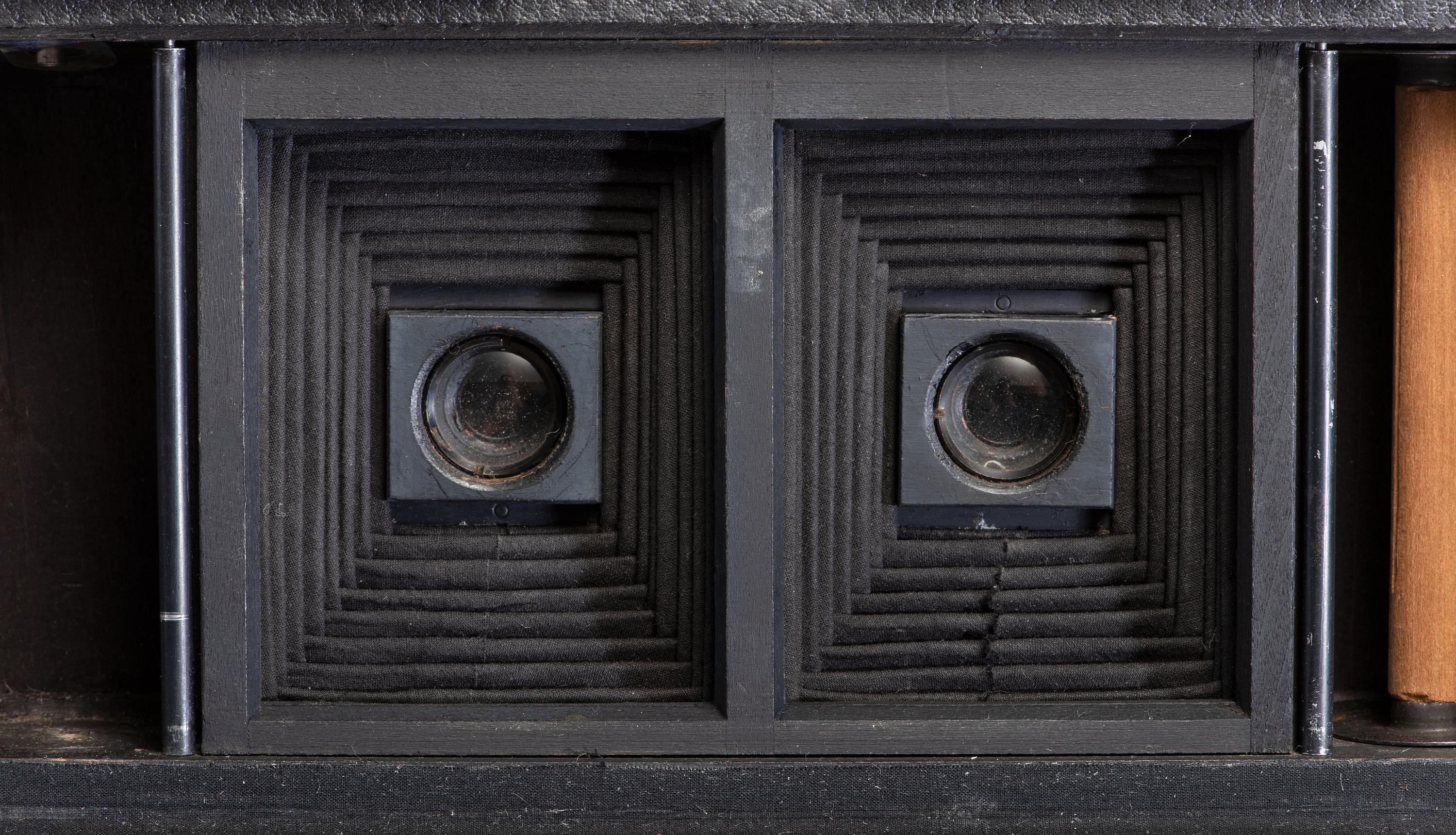 [EARLY PHOTOGRAPHY]. Eastman Kodak Co., No. 2 Stereo Brownie camera with stereo self-transposing printer. Rochester, NY, ca 1905-1910.