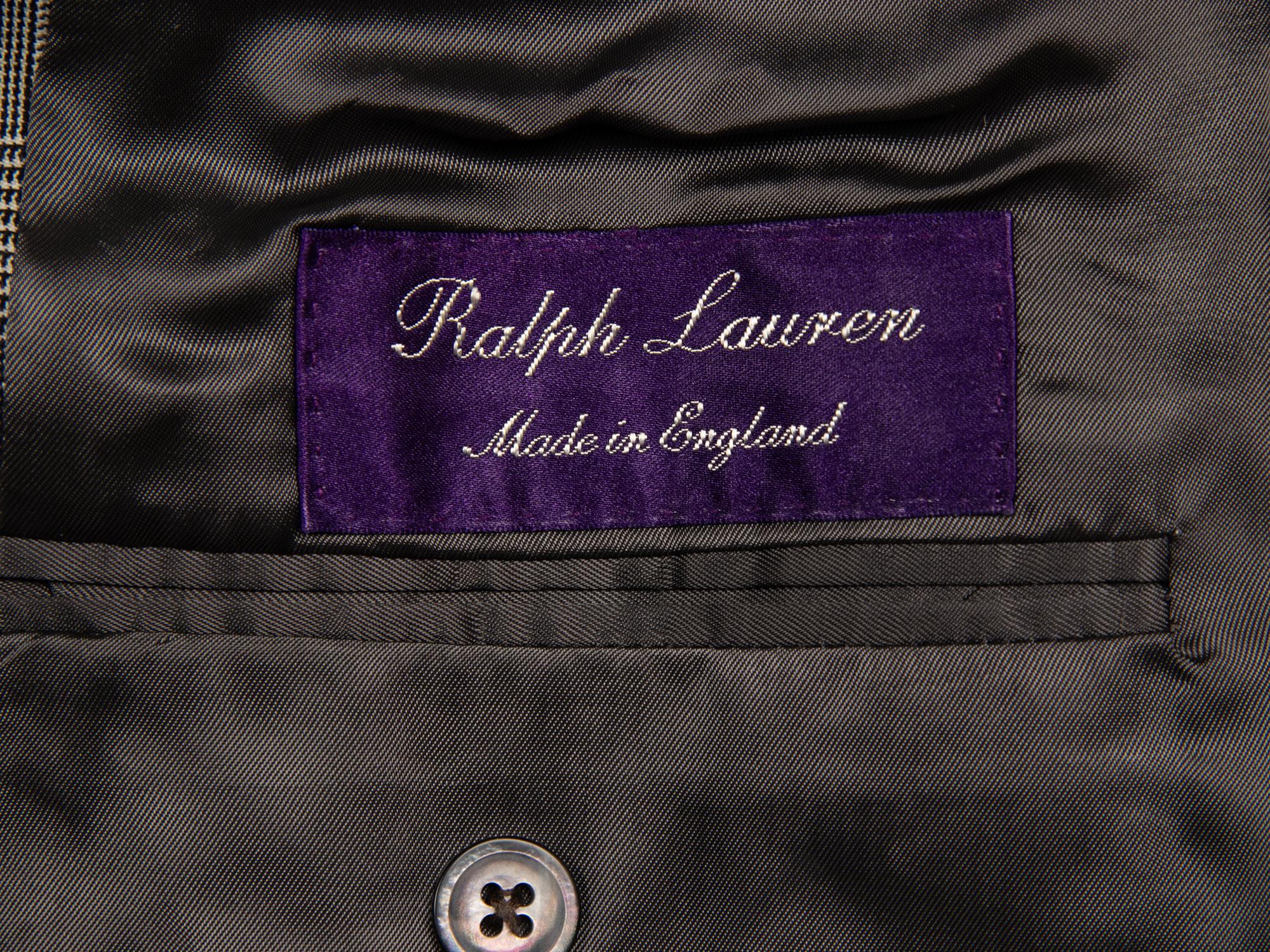 Ralph Lauren Purple Label, Glen Plaid Wool Suit