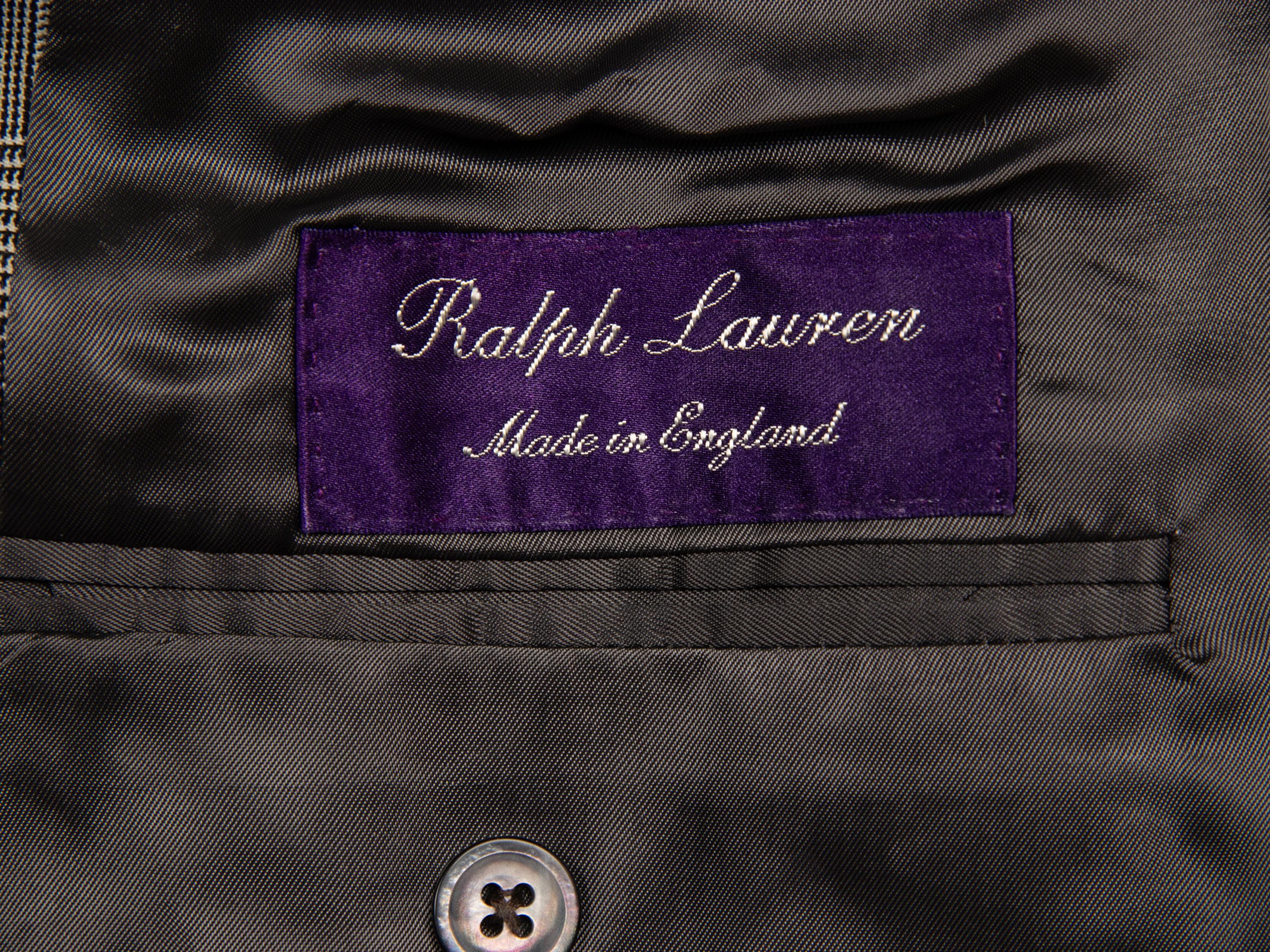 Ralph Lauren Purple Label, Glen Plaid Wool Suit