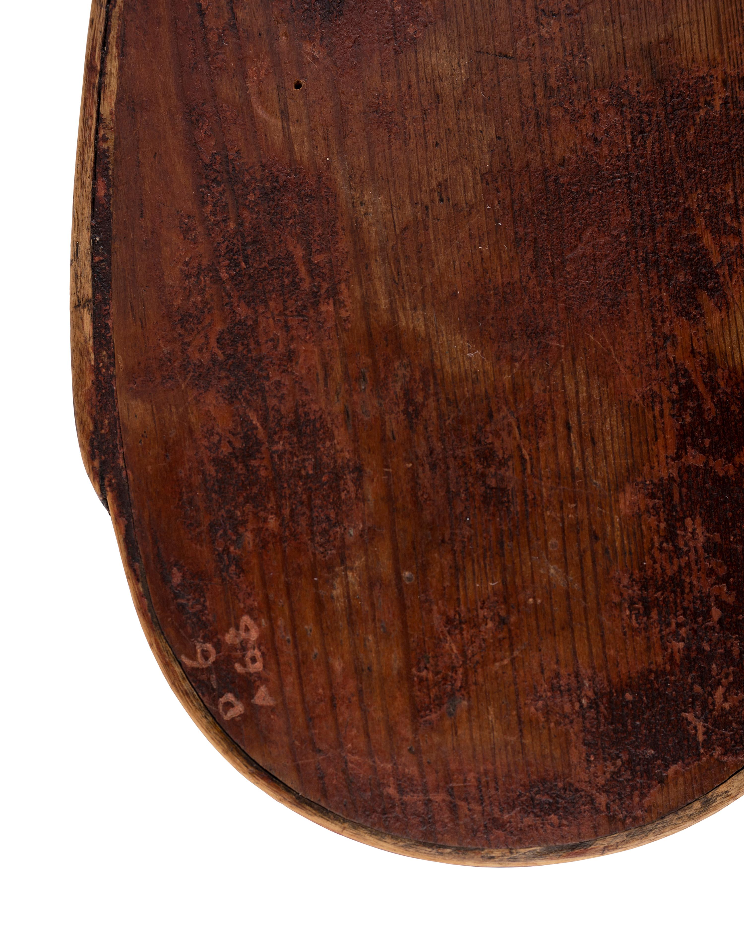 A Shaker Style Paint Decorated Oval Box