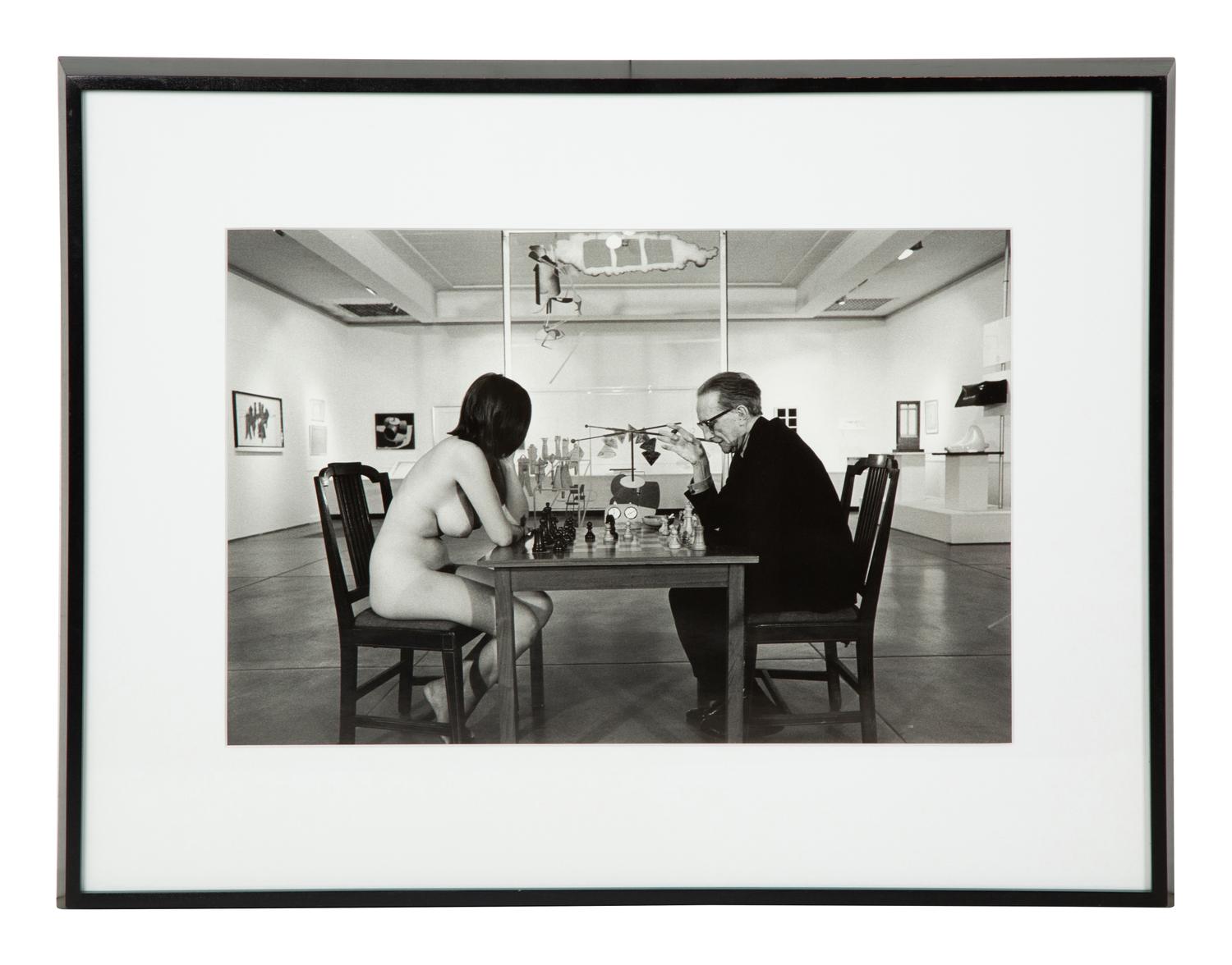 Marcel Duchamp Playing Chess with a Nude Eve Babitz