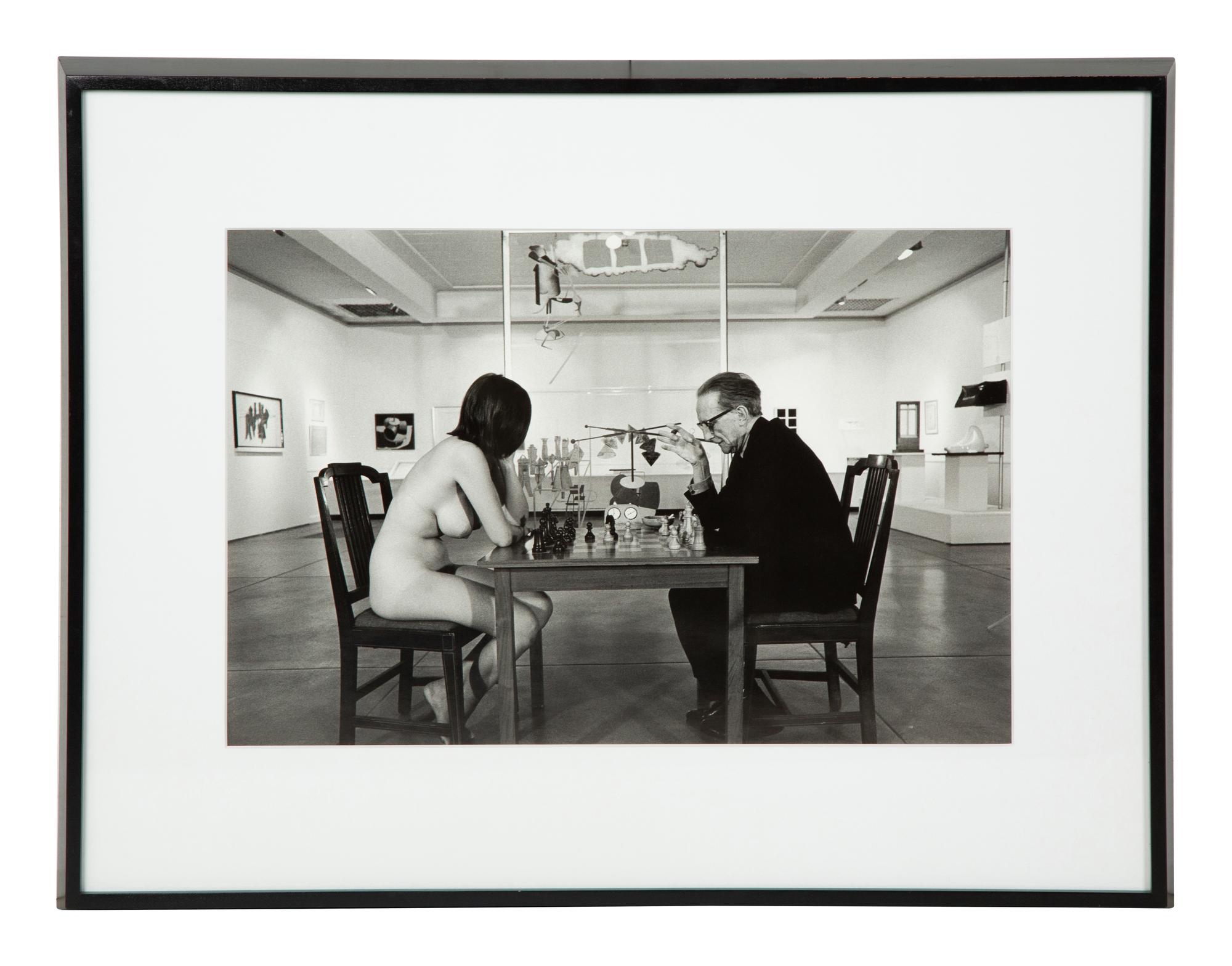 Marcel Duchamp Playing Chess with a Nude Eve Babitz