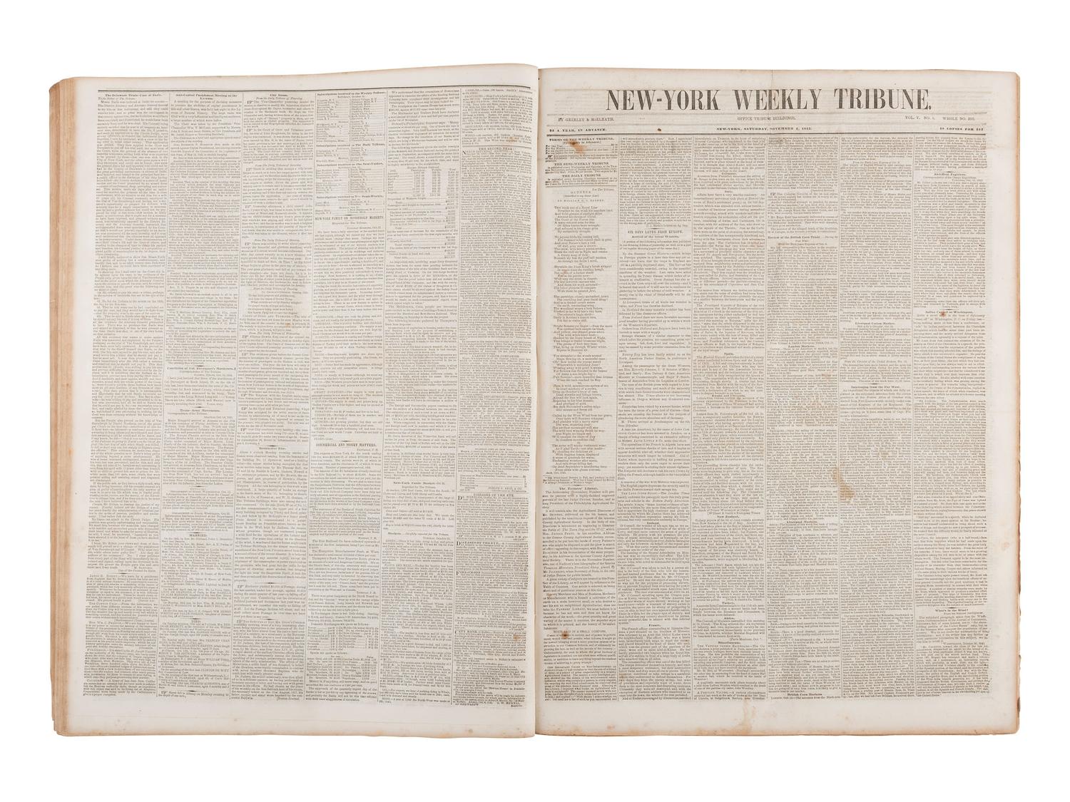 [NEWSPAPERS]. Large collection of 19th century newspapers published throughout the United States.