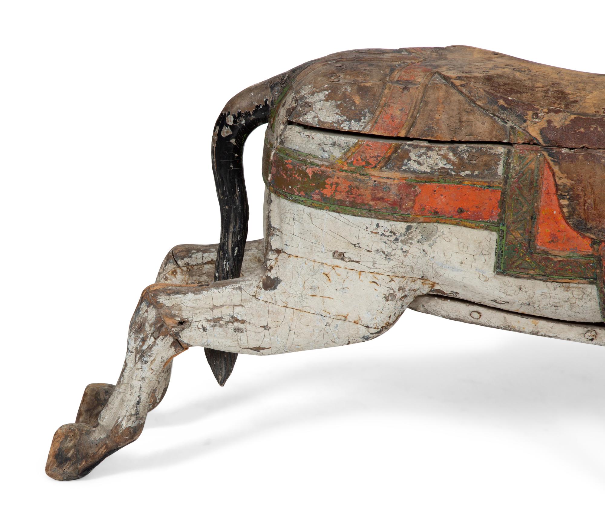 A Painted Wood Carousel Horse