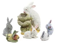 A Collection of Six Models of Rabbits Height of largest 26 inches. — 19TH/20TH CENTURY