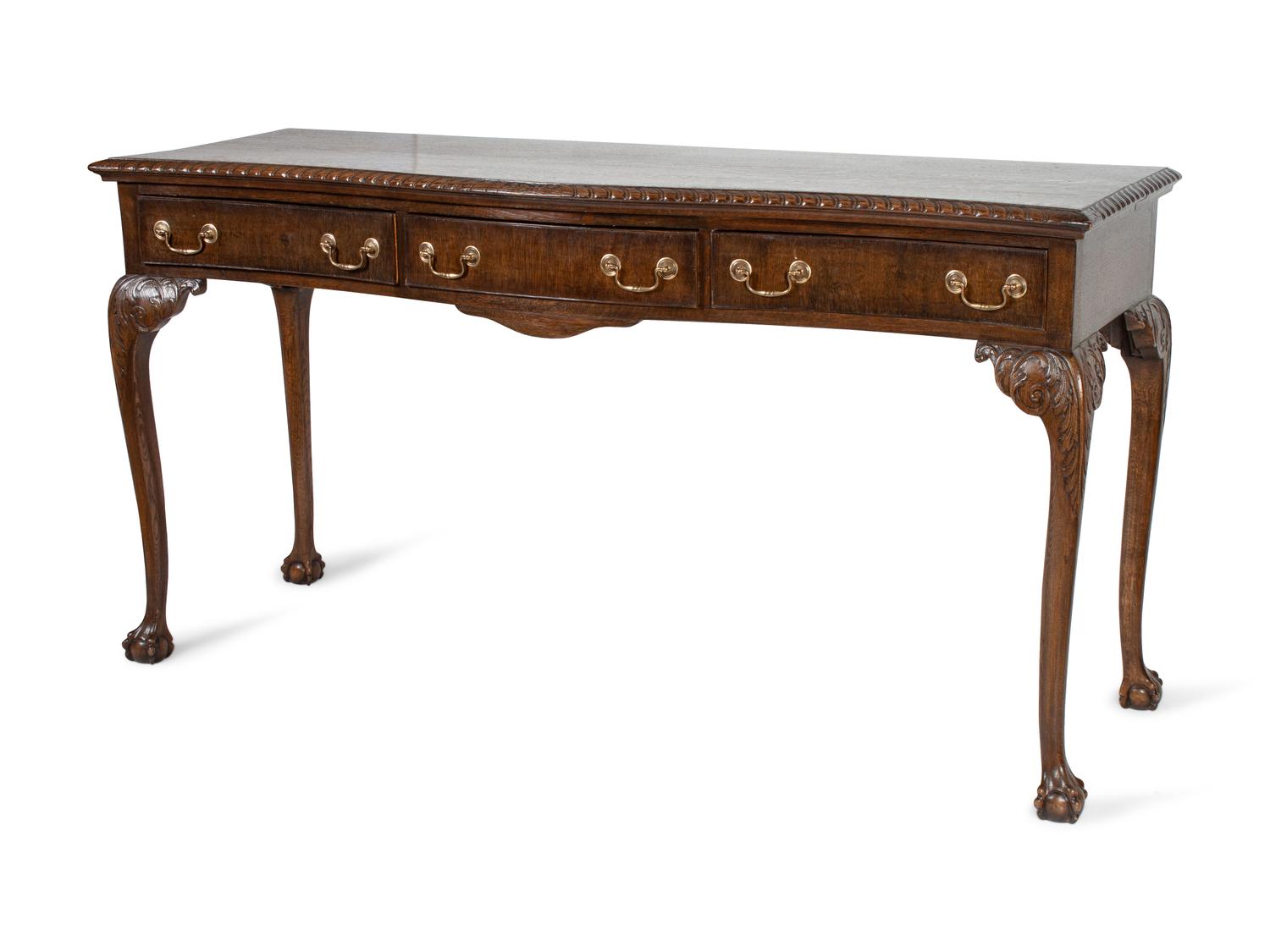 American Chippendale Style Console Table