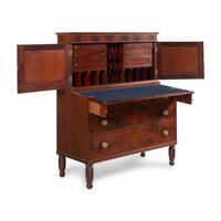 A Federal Mahogany Bureau Cabinet
