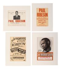 [ROBESON, PAUL (1898-1976)]. A group of 14 items mostly related to Robeson's career as a performer.