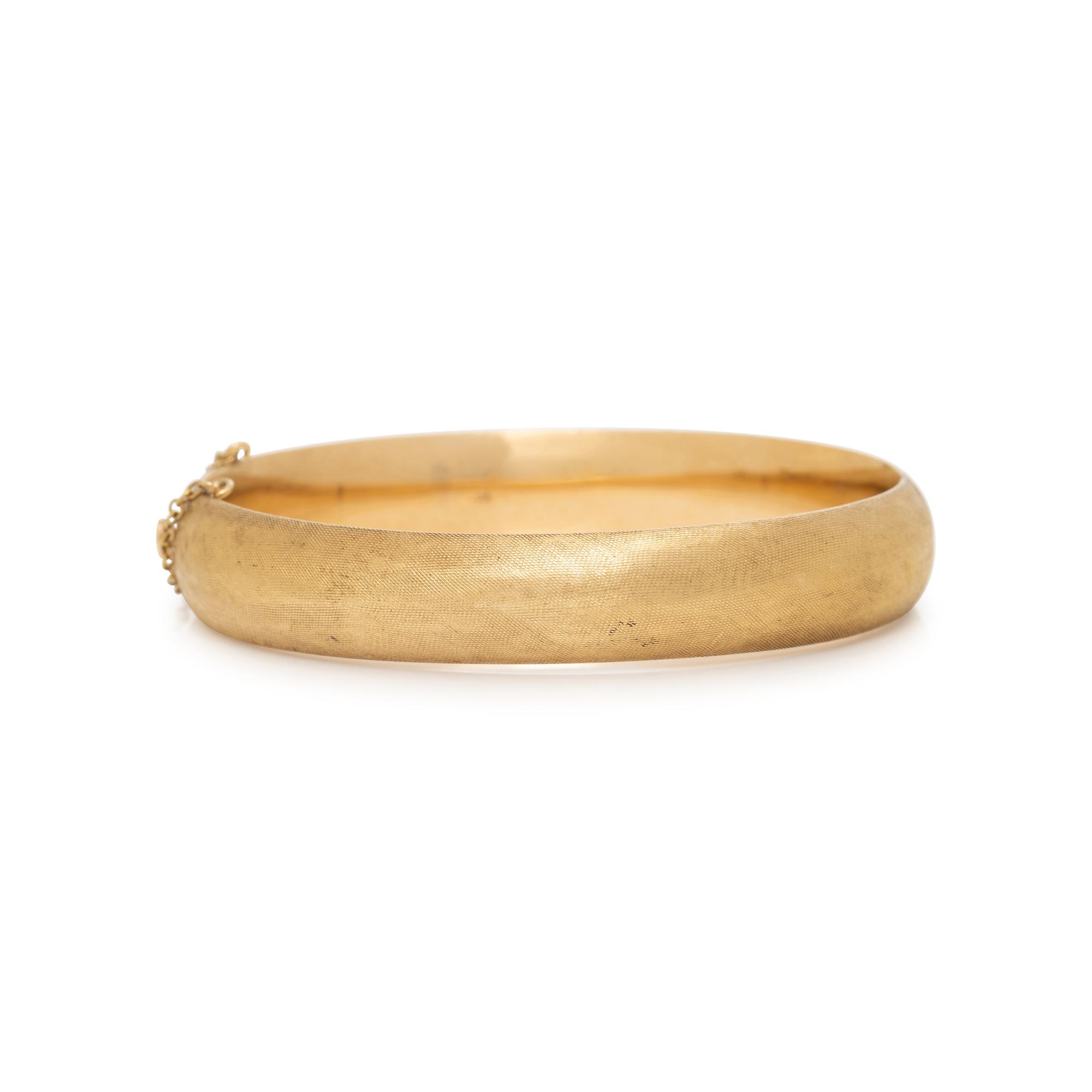 YELLOW GOLD AND MULTIGEM BANGLE BRACELET