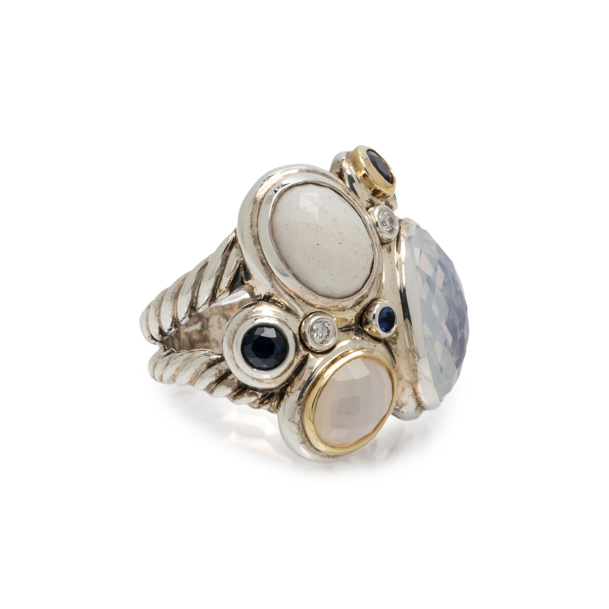 DAVID YURMAN, MULTIGEM AND DIAMOND 'MOSIAC' SET