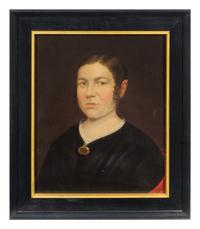 Artist Unknown, (American, 19th Century), Portraits of a Man and a Lady (two works)