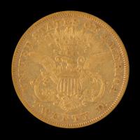 A United States 1873-S Liberty Head: Closed 3 $20 Gold Coin