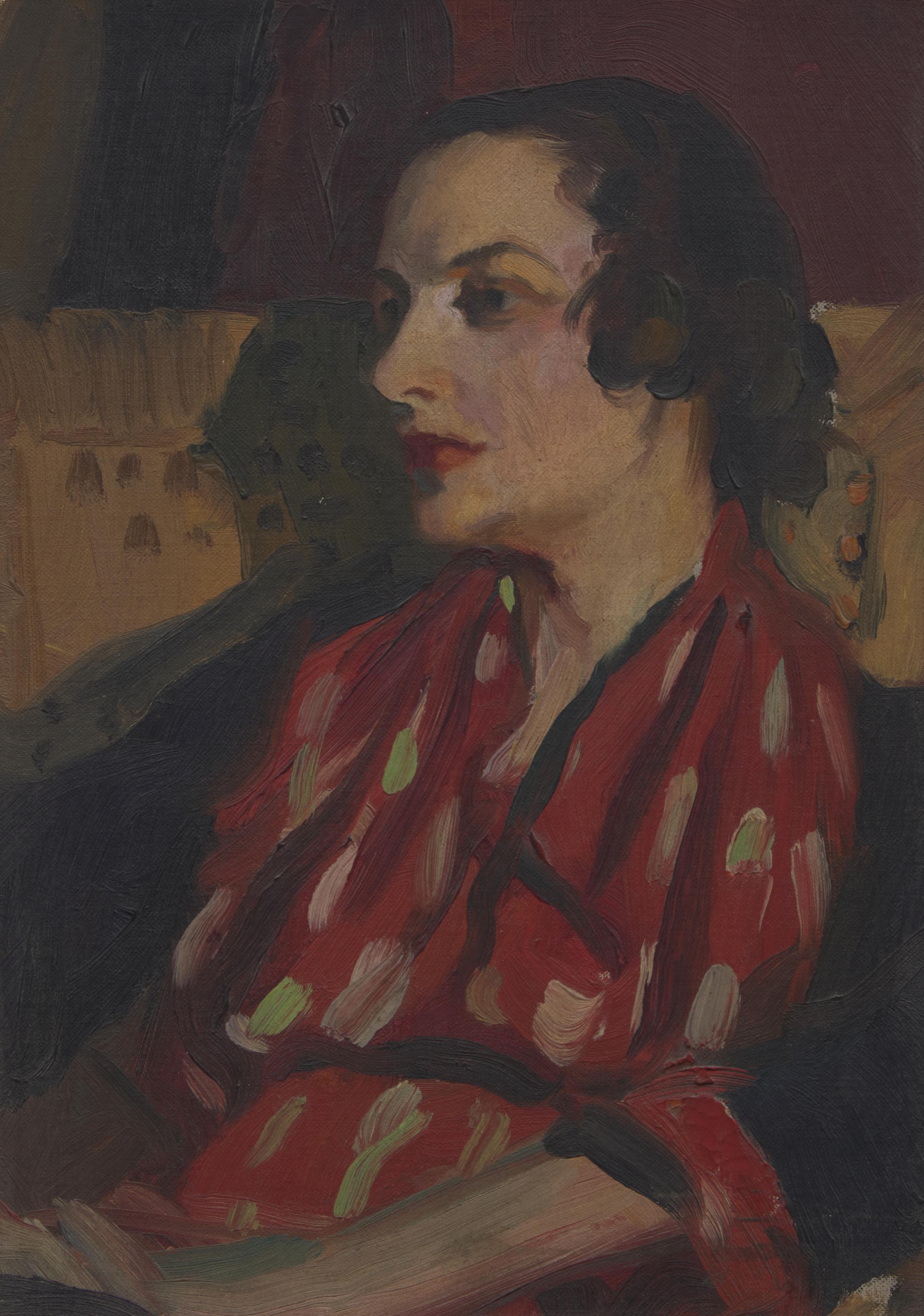 Edwin Henry (American, b. 1900) — Lady in Red