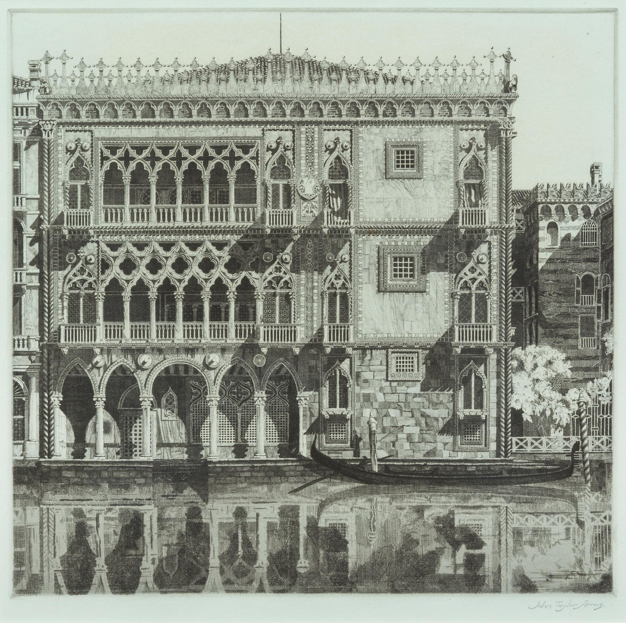 John Taylor Arms, (American, 1887-1953), Chartres, The Magnificent, 1948 and Venetian Filigree (Ca’ d'Oro Venetia), 1931 (a group of 2