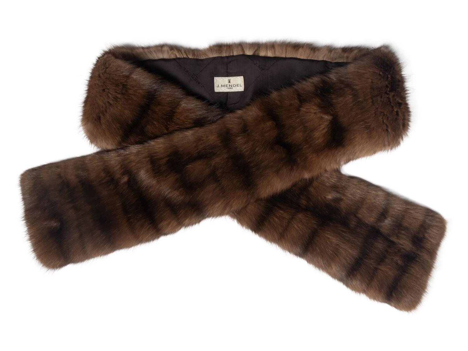 J. Mendel Barguzinsky Russian Sable Fur Coat With Belt