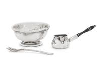 A Group of American Silver Miniature Table Articles