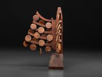 A Folk Art Figural Family Tree