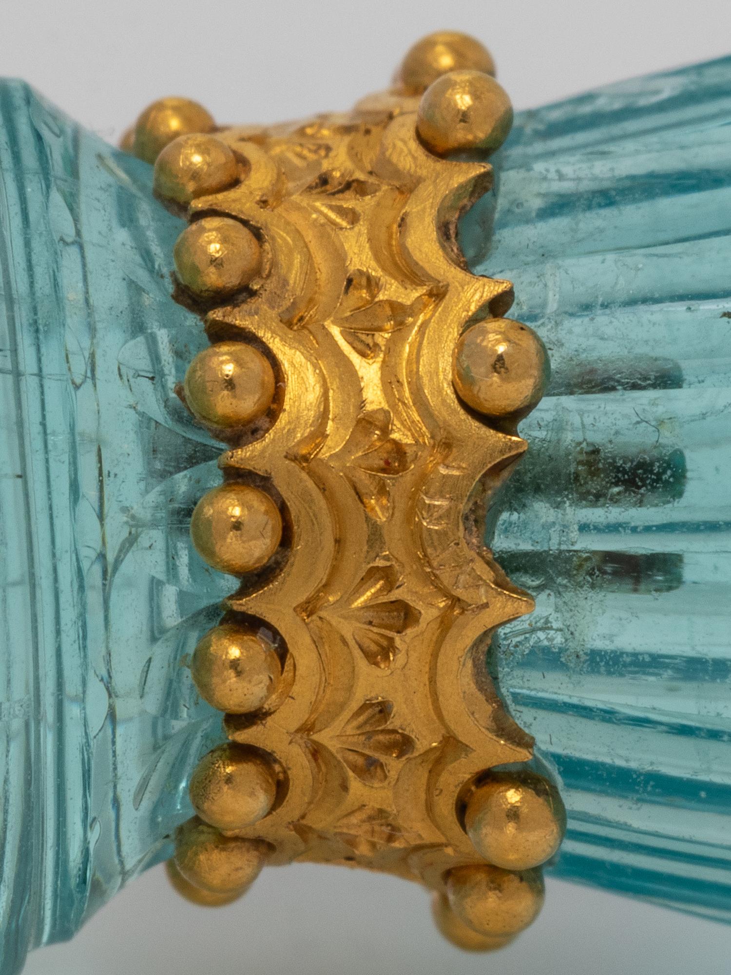 A Gold Mounted Aquamarine Hand-Seal