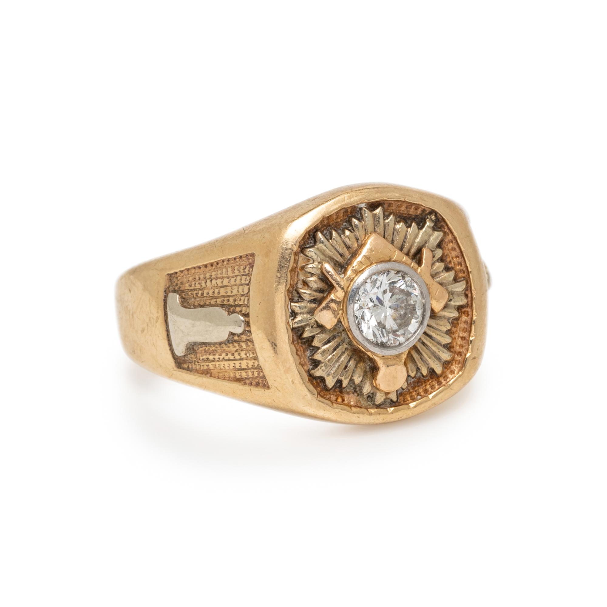 COLLECTION OF DIAMOND MASONIC JEWELRY