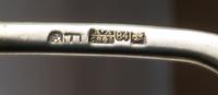 A Russian Silver-Gilt and Enamel Spoon, Mark of Ashmarin Marteevich, assay mark of Anatoly Artsybashev, Moscow, 1894, having a blue ena