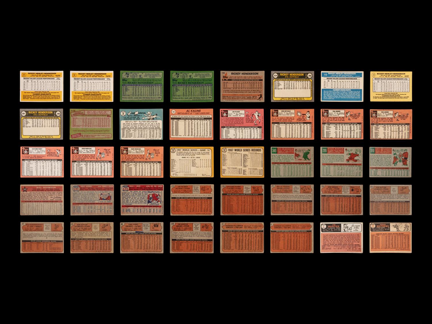 A Collection of Assorted 1960s-80 Hall of Fame Baseball Cards