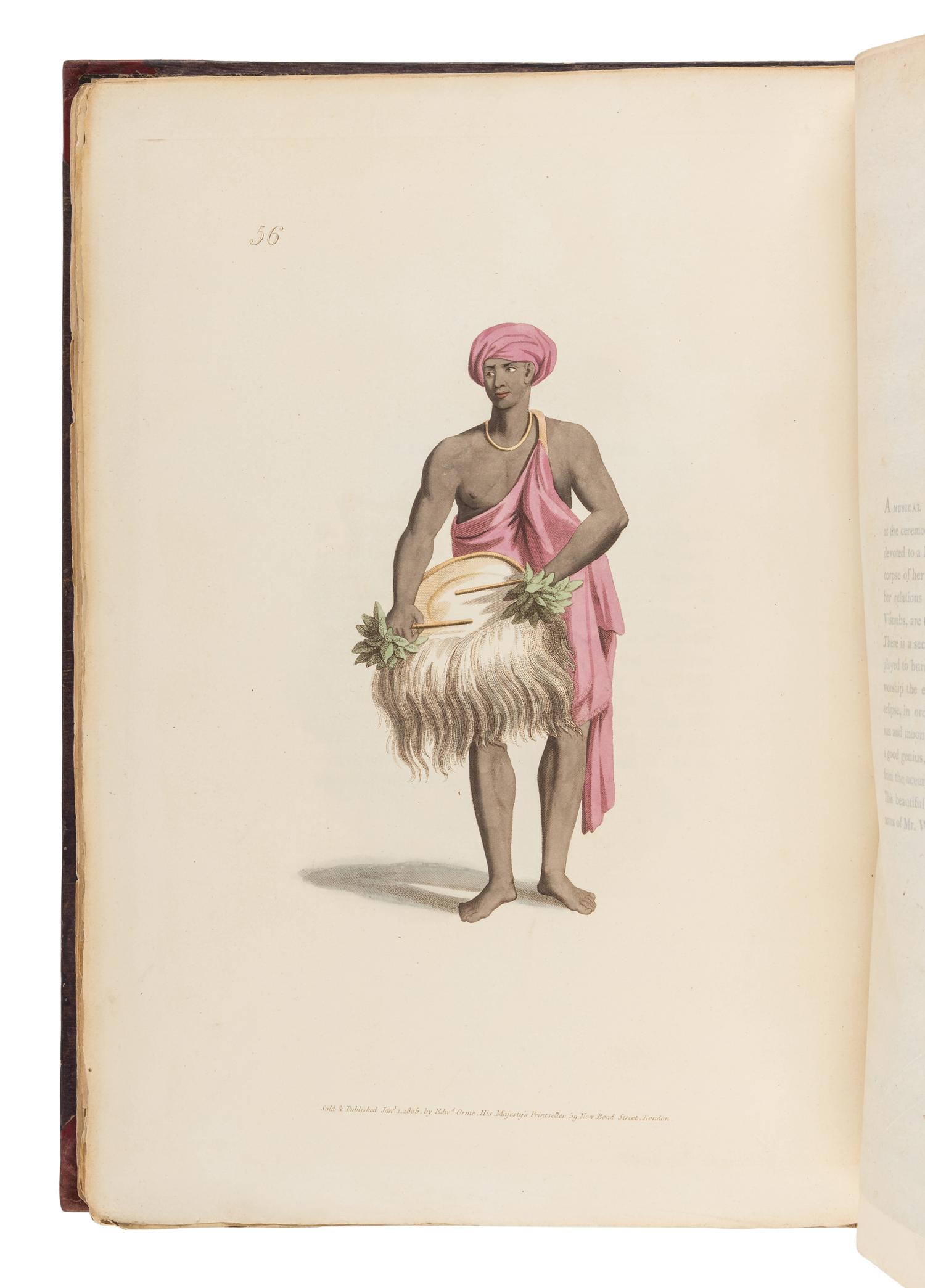 SOLVYNS, Frans Balthazar (1760-1824). The Costume of Hindostan . London: W. Bulmer for Edward Orme, 1804 [-1805].