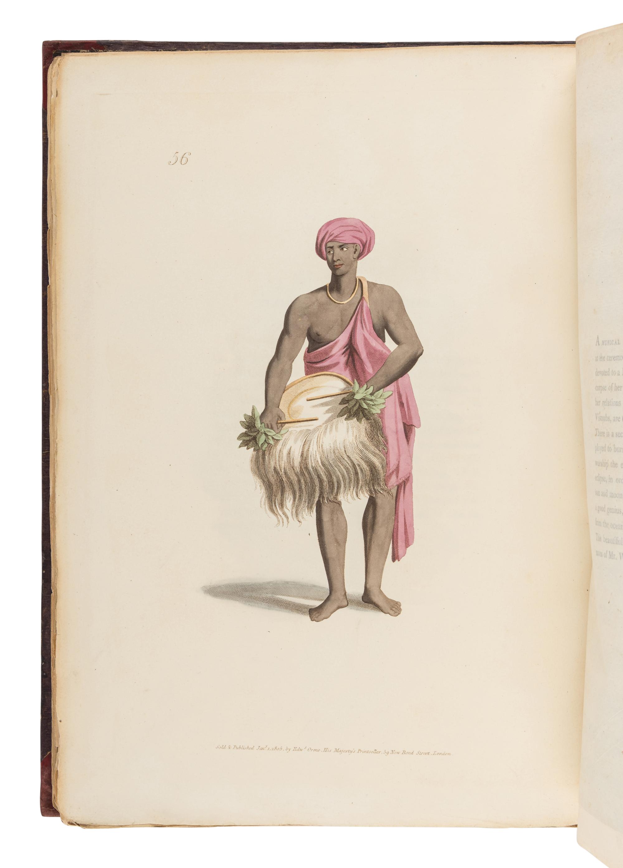 SOLVYNS, Frans Balthazar (1760-1824). The Costume of Hindostan . London: W. Bulmer for Edward Orme, 1804 [-1805].
