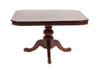 A Georgian Style Mahogany Breakfast Table Height 29 x width 53 x depth 48 1/2 inches. — 20TH CENTURY