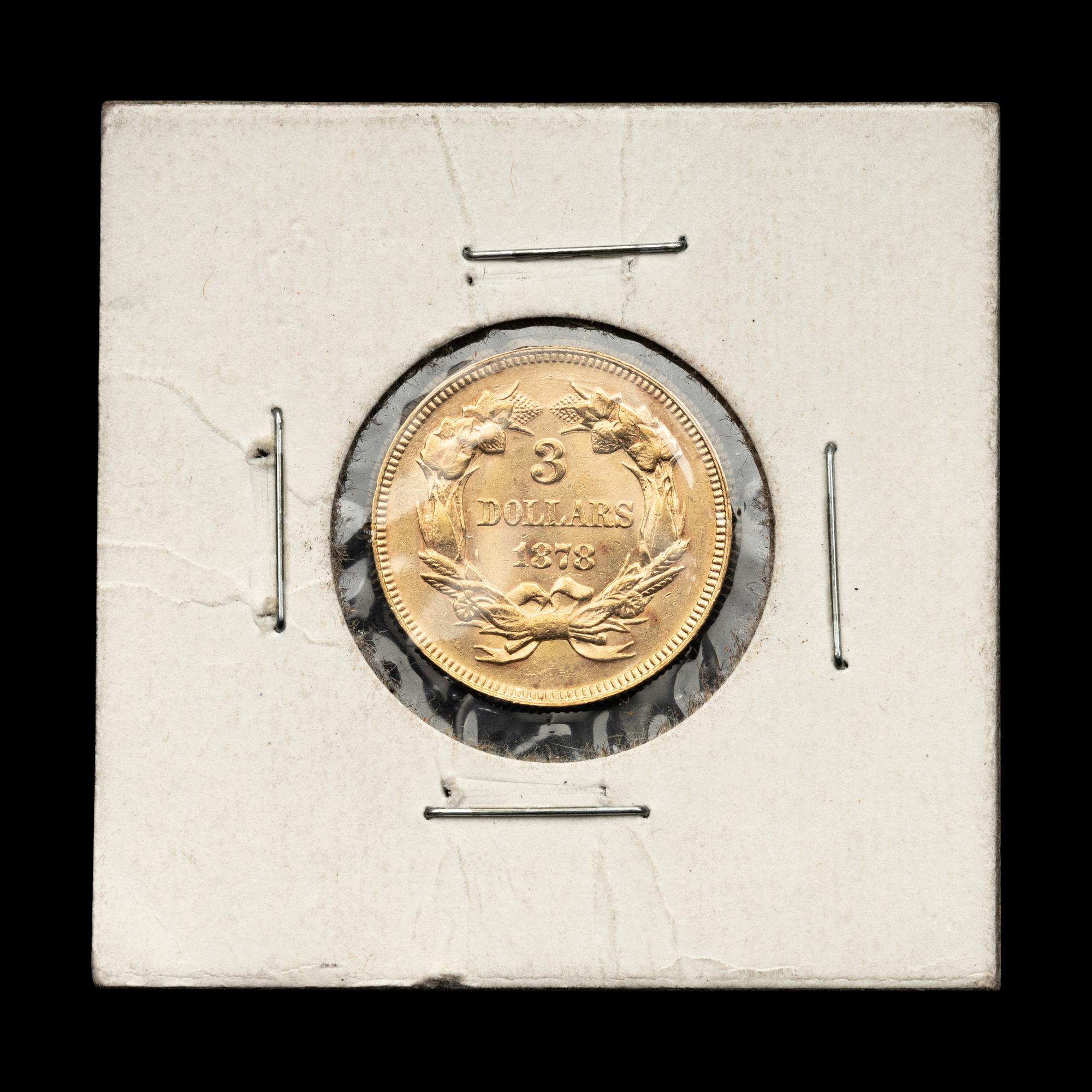 An 1878 Indian Princess $3 Gold Coin