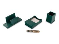 Secretary Madeleine Albright's Green Embossed Leather Desk Set and a Jean Pierre-Lepine Limited Edition Hédéra Fountain Pen