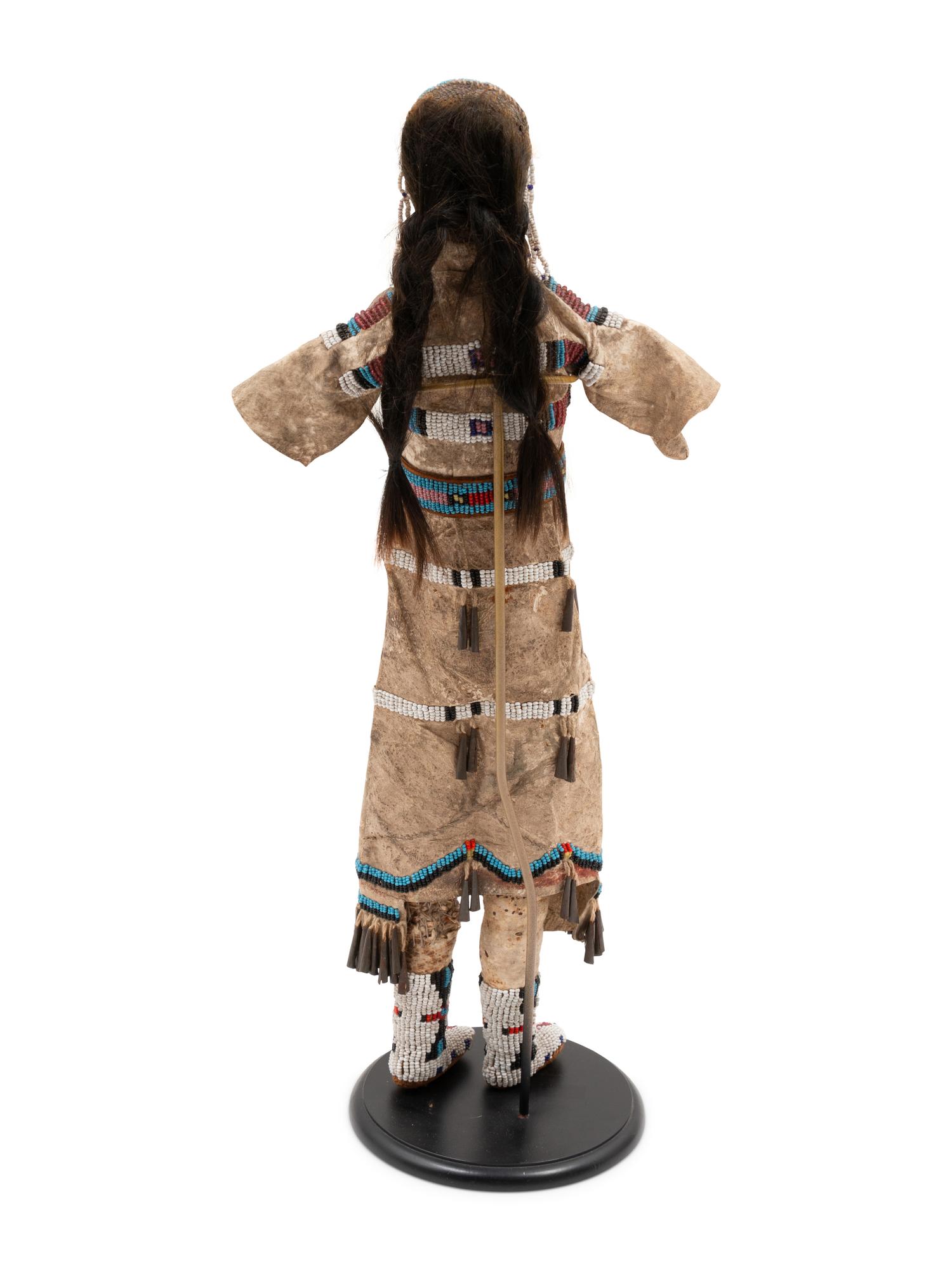 Northern Plains Beaded Hide Doll