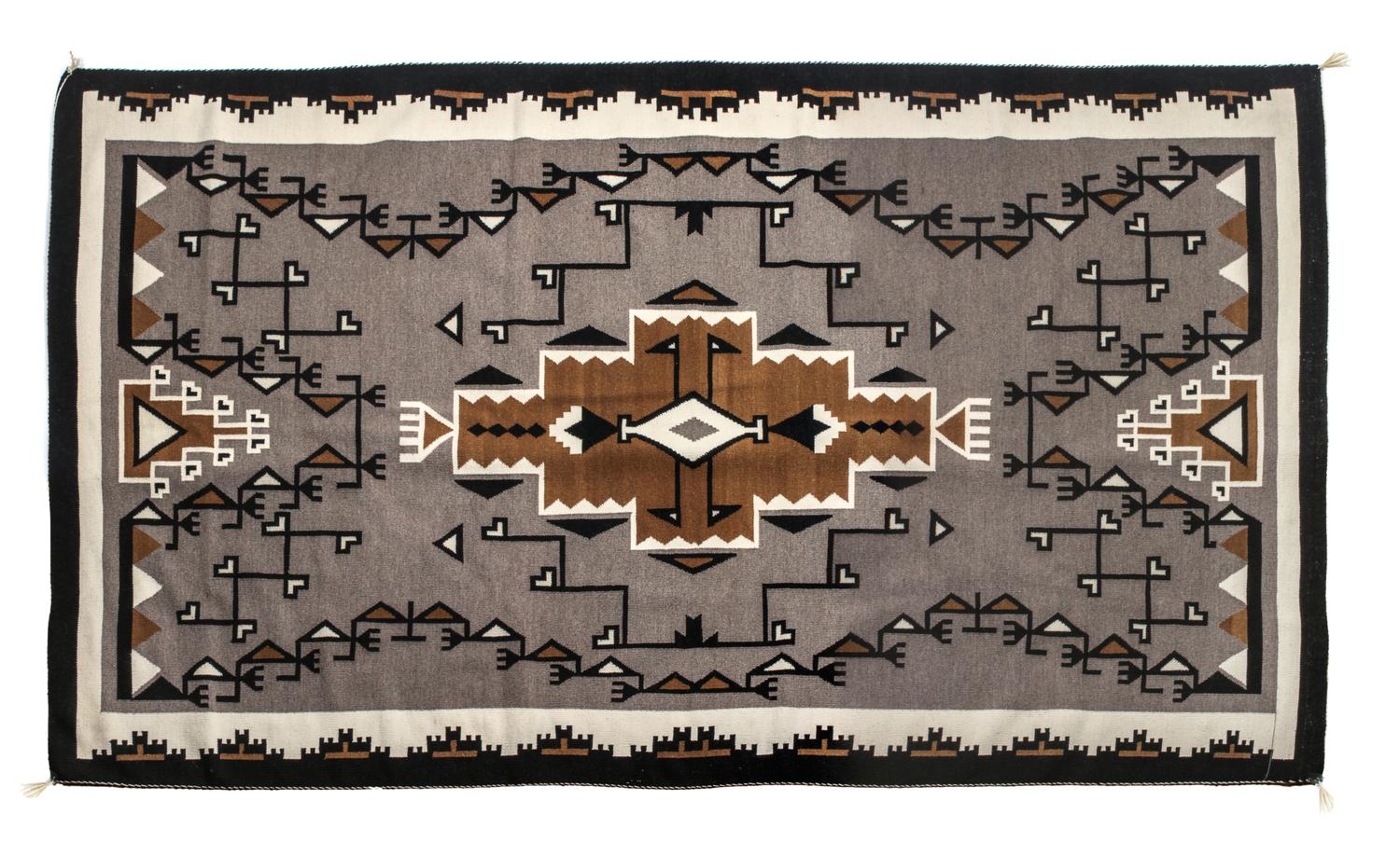 Navajo Two Grey Hills Rug 96 x 64 inches