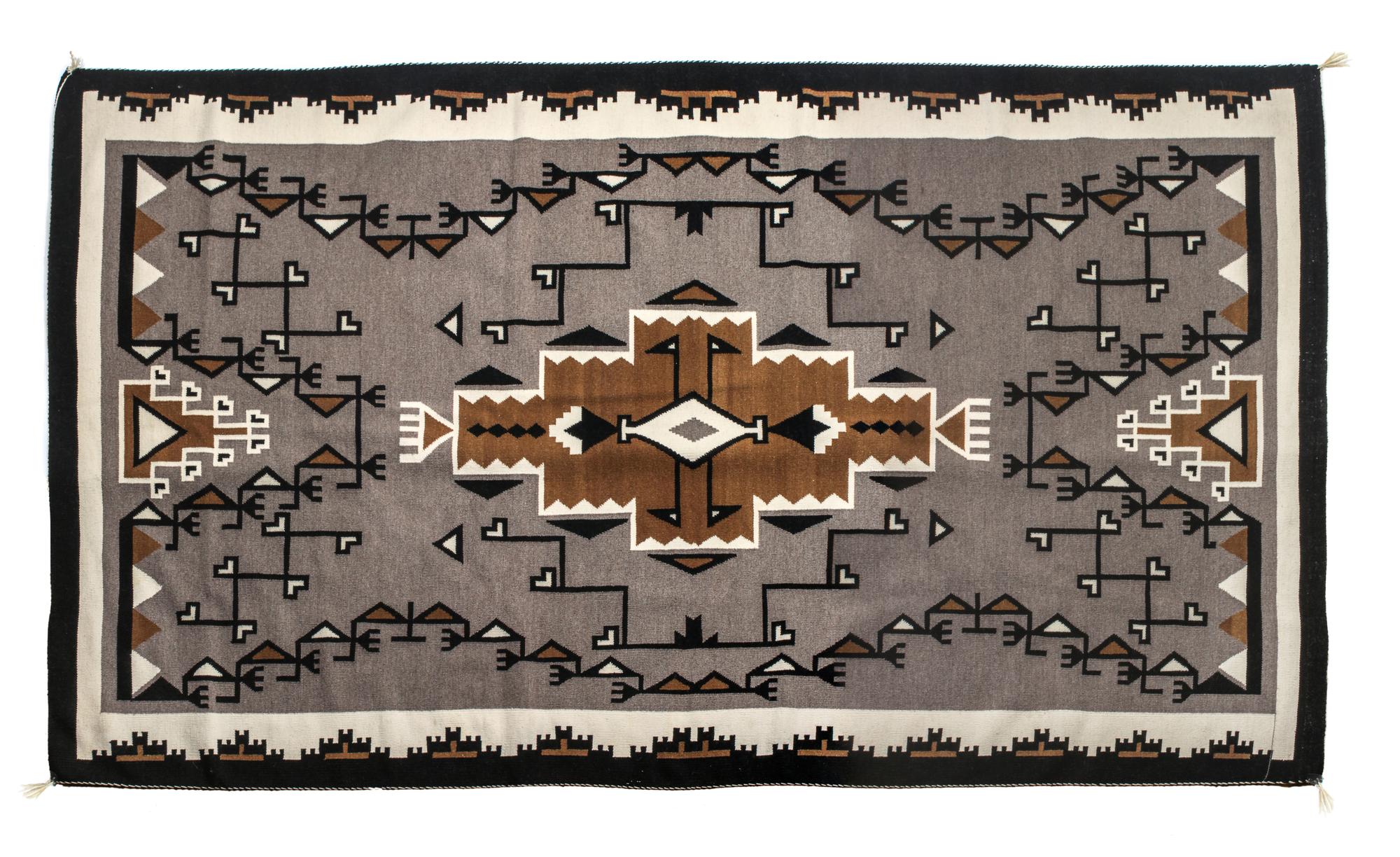 Navajo Two Grey Hills Rug 96 x 64 inches