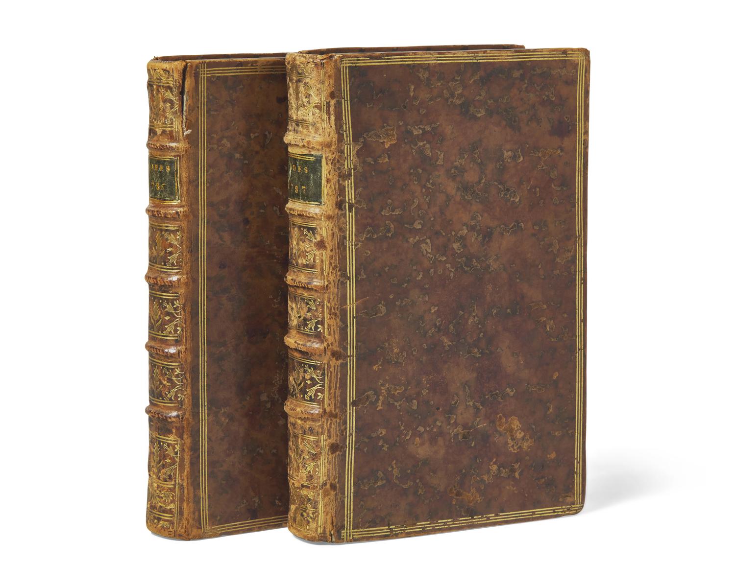 [Color-Plate Books] Cabinet des Modes, ou les modes nouvelles, décrites d'une manière claire & précise, & représentées par des planches en Tailledouce, enluminées.