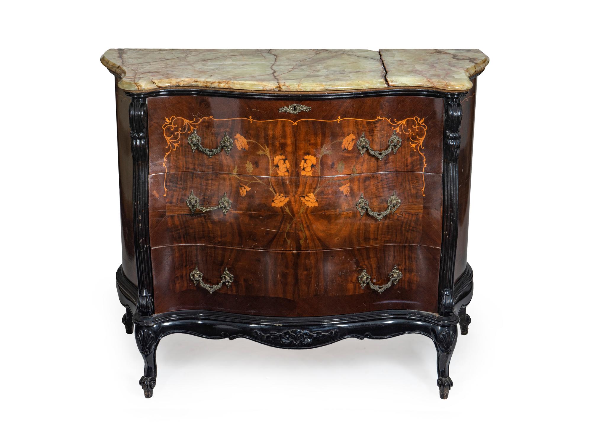 A Louis XV Style Marquetry Commode — 20TH CENTURY