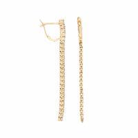 Diamond and Yellow Gold Earrings