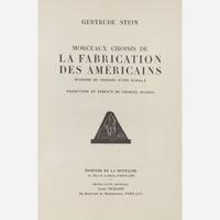 [Literature] Stein, Gertrude Group of 4 Editions of "The Making of Americans"