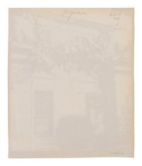 A group of three photographs ( Vigne, 1910 or earlier; Porte, avenue de Paris (Versailles) , 1922; Fontainebleau, cour ovale , 1903)