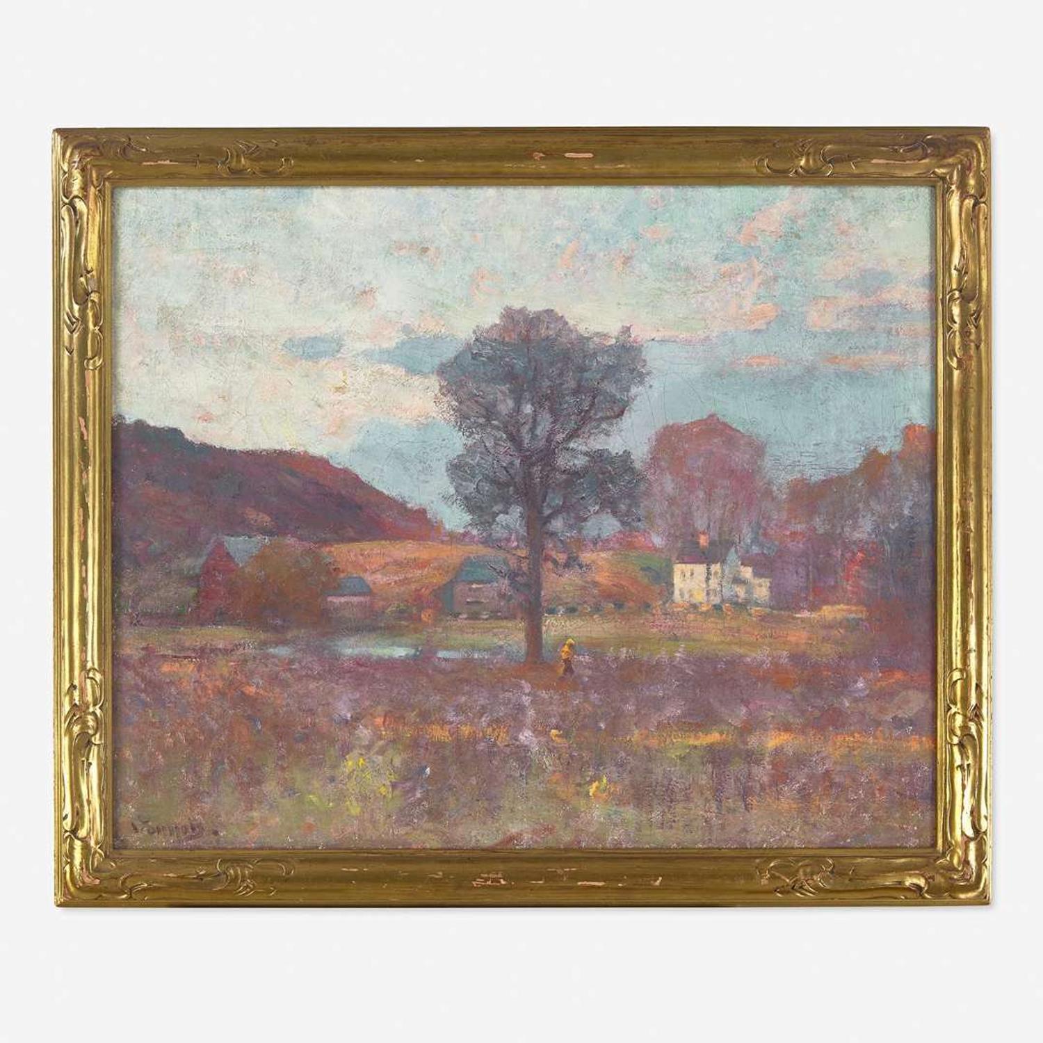 Robert William Vonnoh (American, 1858-1933) Pleasant Valley