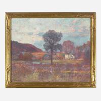 Robert William Vonnoh (American, 1858-1933) Pleasant Valley