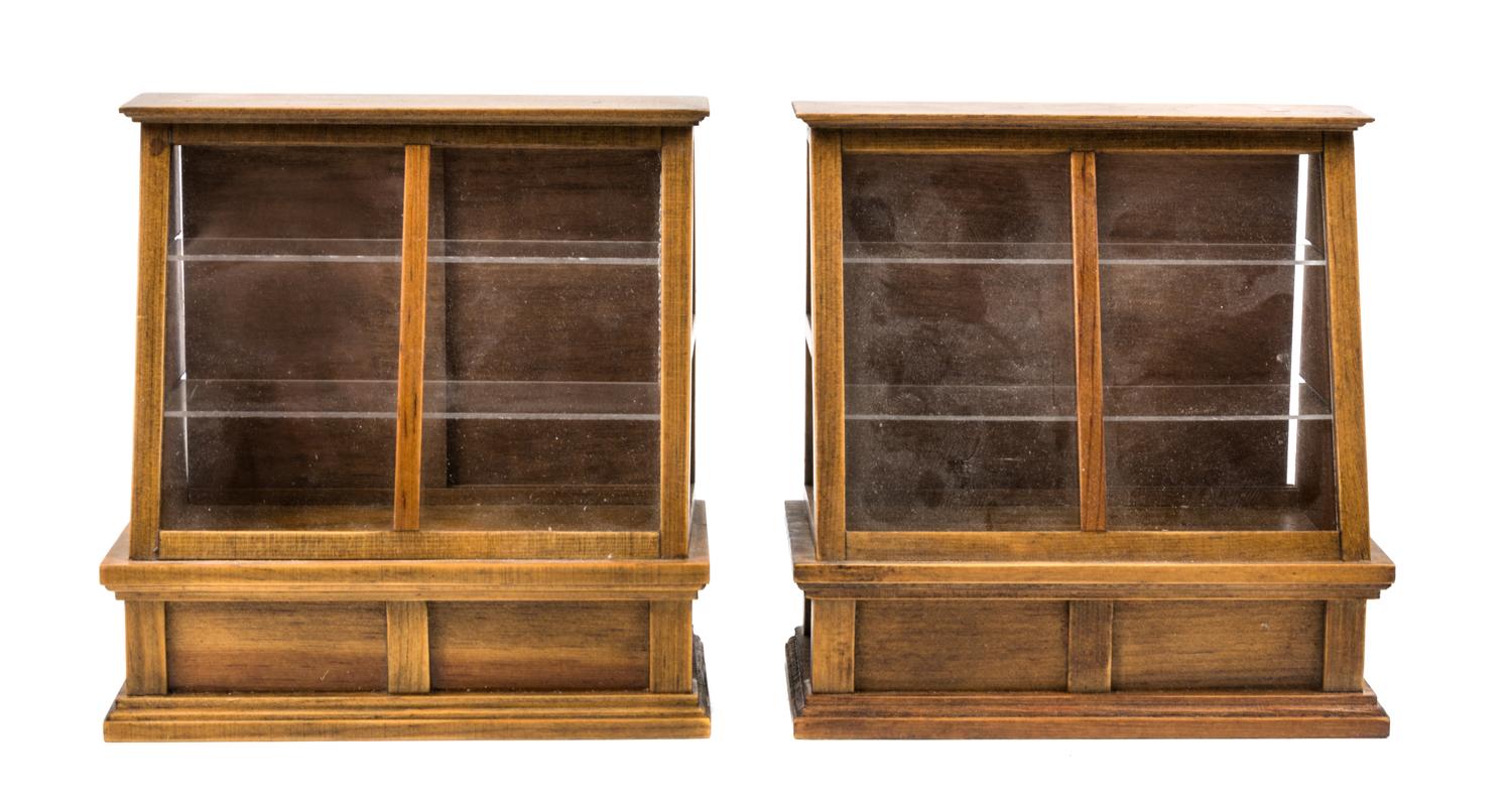 Two Display Cabinets