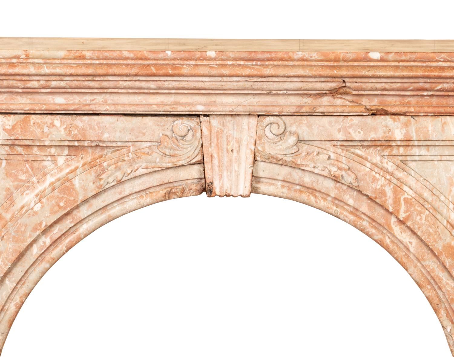 A French Marble Fireplace Mantel