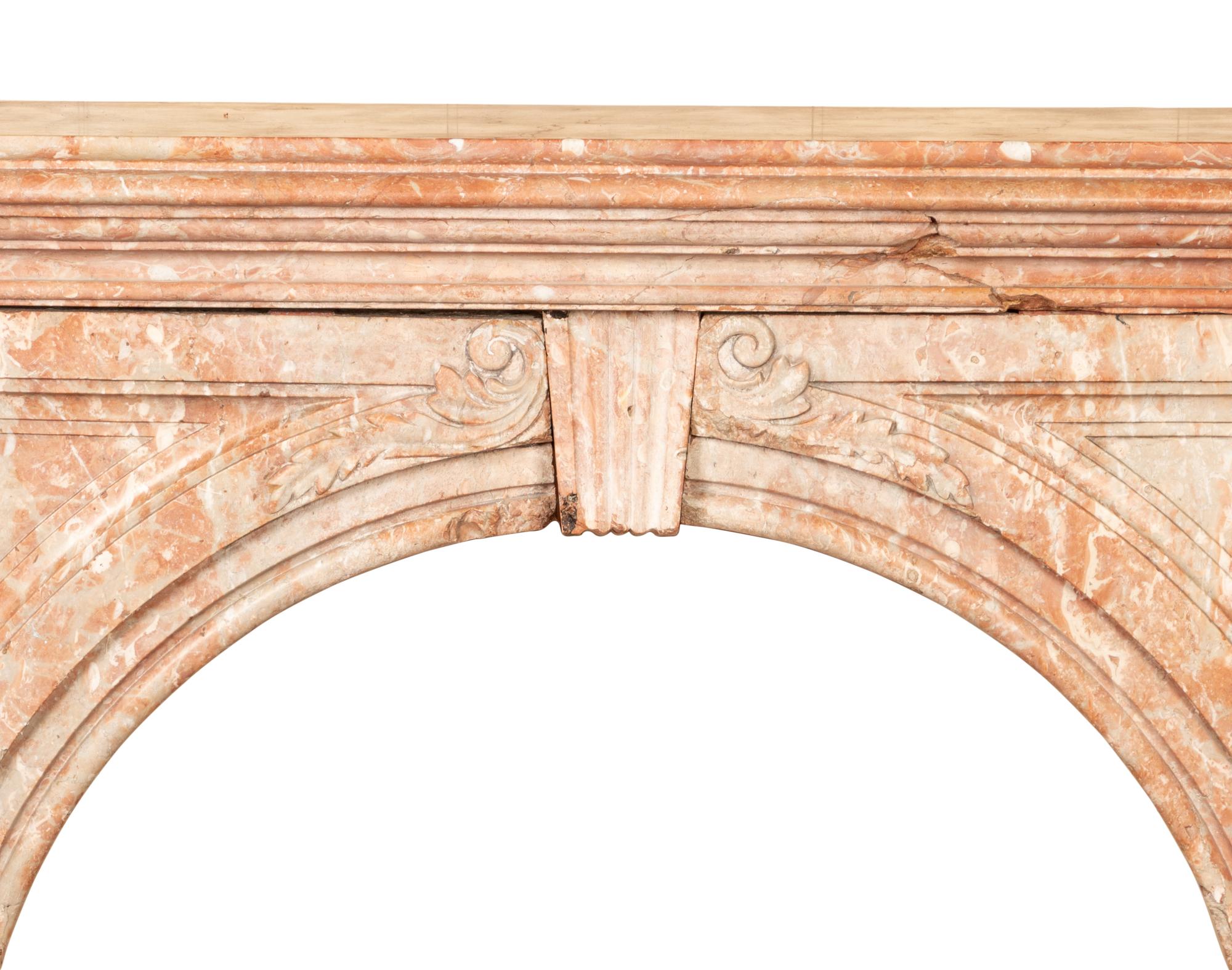 A French Marble Fireplace Mantel