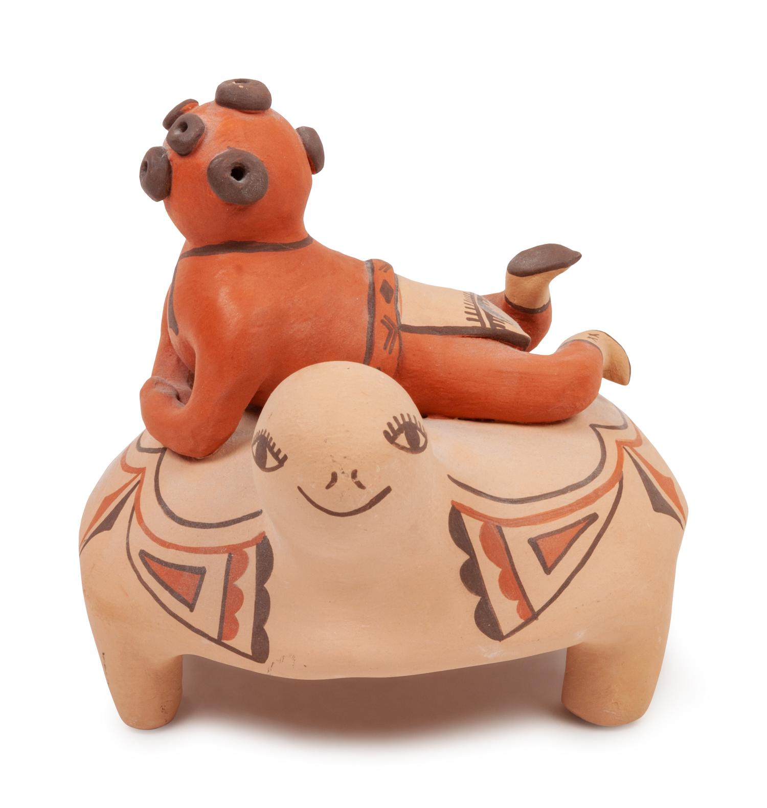 Collection of 11 Redware and Blackware Creatures